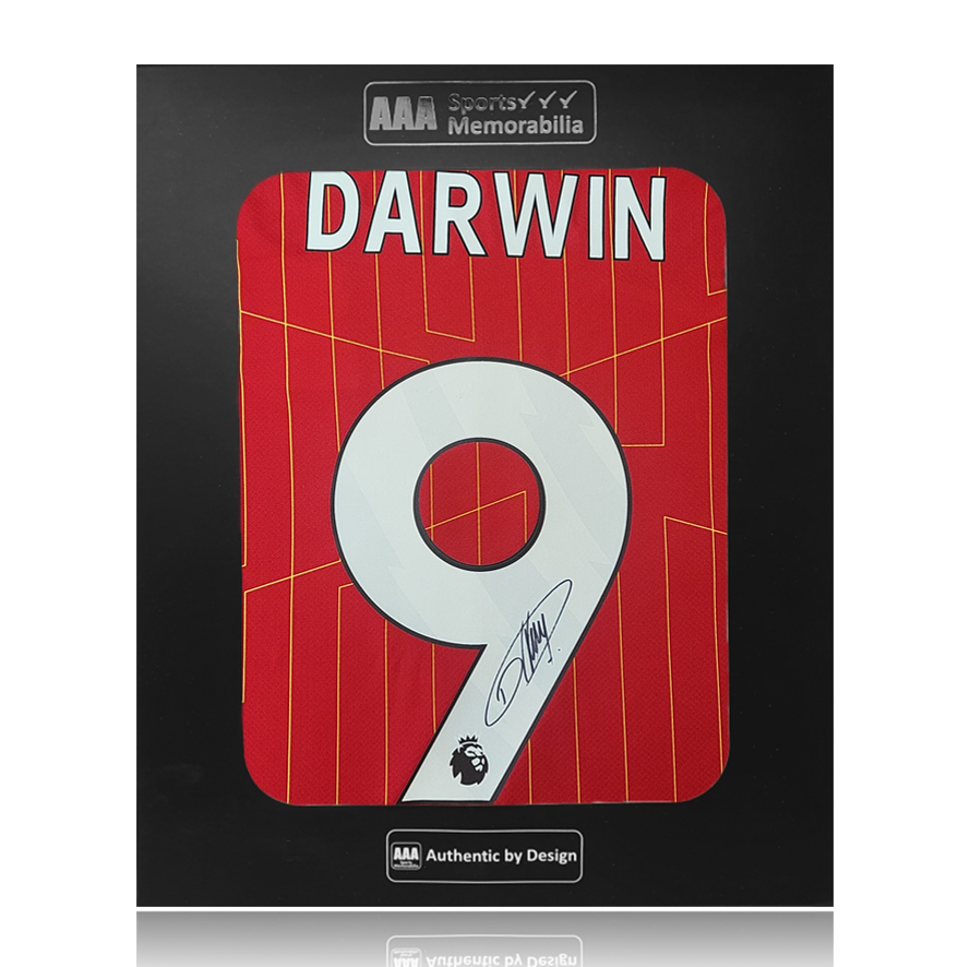 Darwin Nunez Hand Signed Liverpool 2024-25 Home Shirt in AAA Gift Box