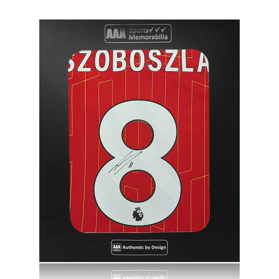 Dominik Szoboszlai Hand Signed Liverpool 2024-25 Home Shirt in AAA Gift Box