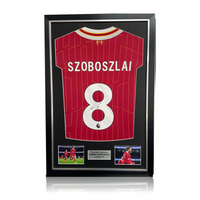 Dominik Szoboszlai Hand Signed Liverpool 2024-25 Home Shirt in Deluxe Classic Frame