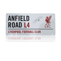 Dominik Szoboszlai Hand Signed Afield Road Sign