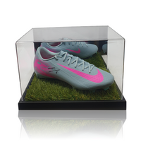 Dominik Szoboszlai Hand Signed Green Nike Football Boot in Deluxe Acrylic Display Case