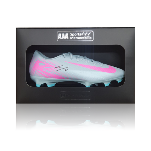 Dominik Szoboszlai Hand Signed Green Nike Football Boot In AAA Gift Box