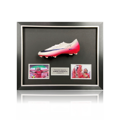 Dominik Szoboszlai Hand Signed Nike Football Boot In Deluxe Classic Dome Frame