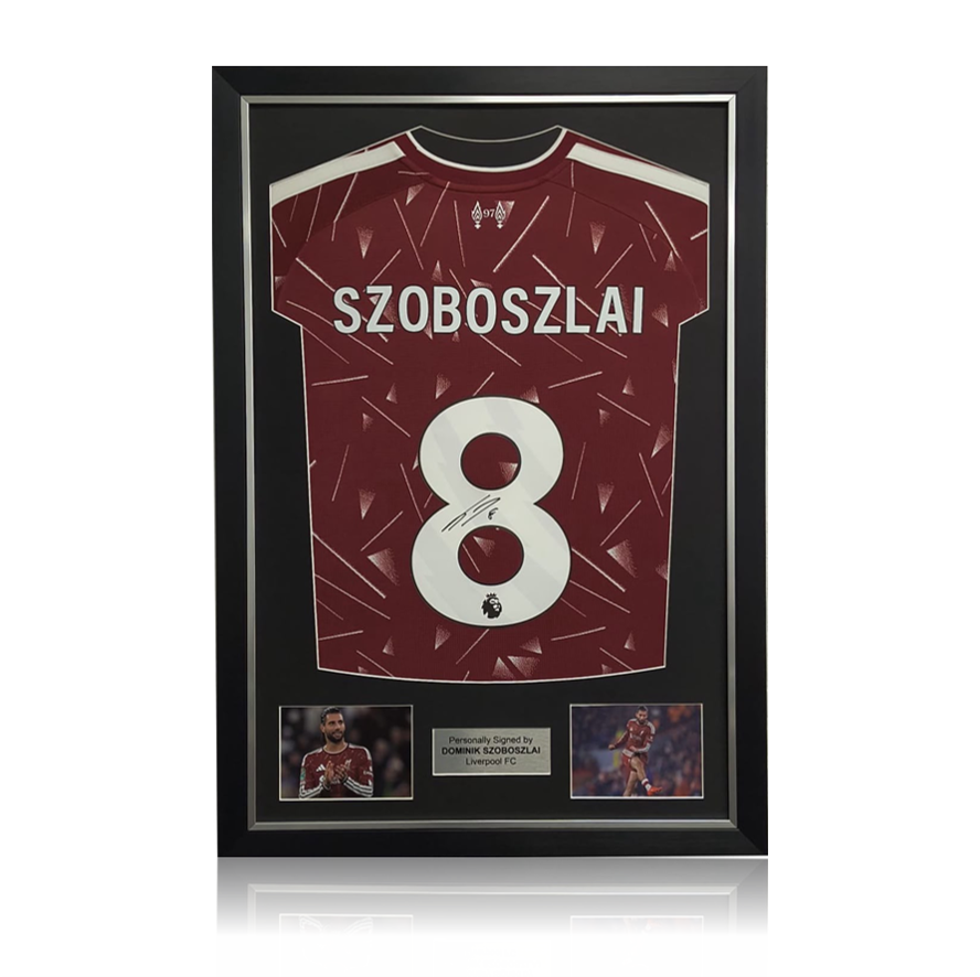 Dominik Szoboszlai Hand Signed Liverpool 2026-27 Home Shirt in Deluxe Classic Frame