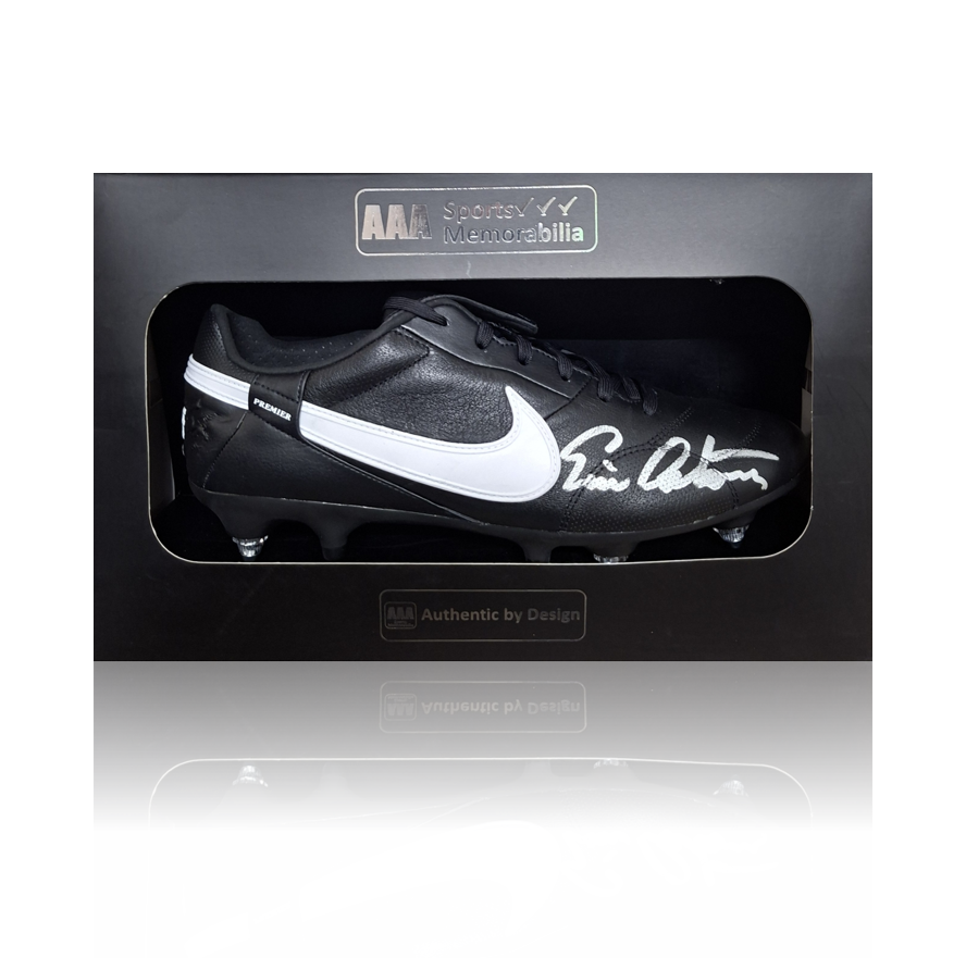 Eric Cantona Hand Signed NIKE Football Boot in AAA Gift Box