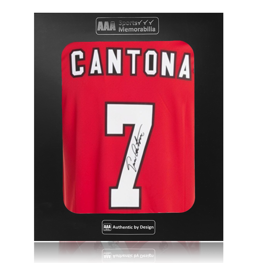 Eric Cantona Hand Signed Manchester United 2025/26 Home Shirt in AAA Gift Box