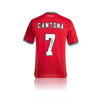 Eric Cantona Hand Signed Manchester United 2025/26 Home Shirt in Deluxe Classic Frame