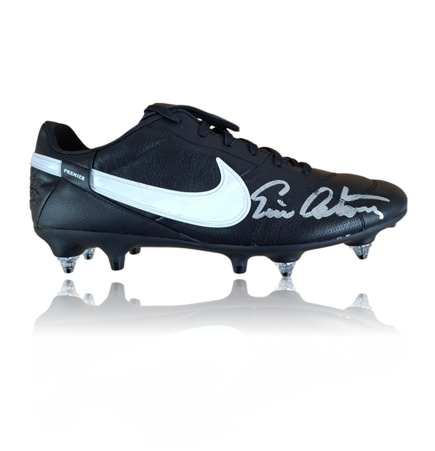 Eric Cantona Hand Signed NIKE Football Boot in Deluxe Acrylic Display Case