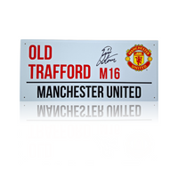 Eric Cantona Hand Signed Old Trafford Sign