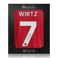 Florian Wirtz Hand Signed Liverpool 2025-26 Home Shirt in AAA Gift Box