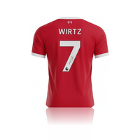 Florian Wirtz Hand Signed Liverpool 2025-26 Home Shirt in AAA Gift Box