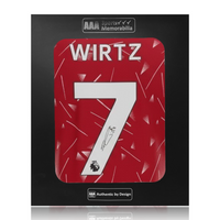 Florian Wirtz Hand Signed Liverpool 2025-26 Home Shirt in AAA Gift Box