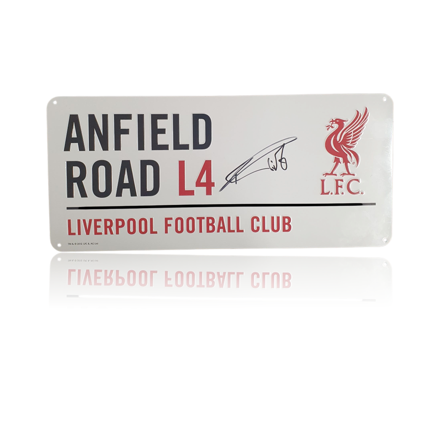 Florian Wirtz Hand Signed Anfield Road Sign