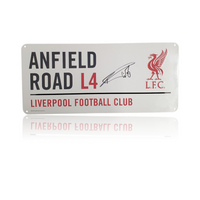 Florian Wirtz Hand Signed Anfield Road Sign