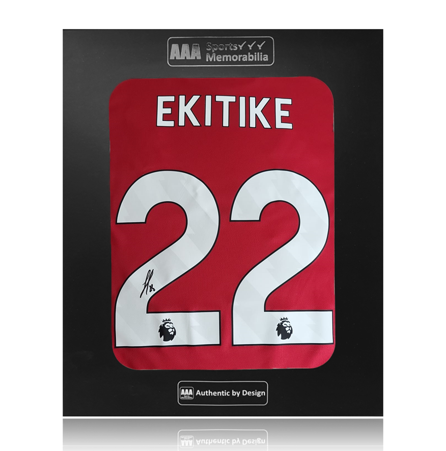 Hugo Ekitike Hand Signed Liverpool 2025-26 Home Shirt in AAA Gift Box