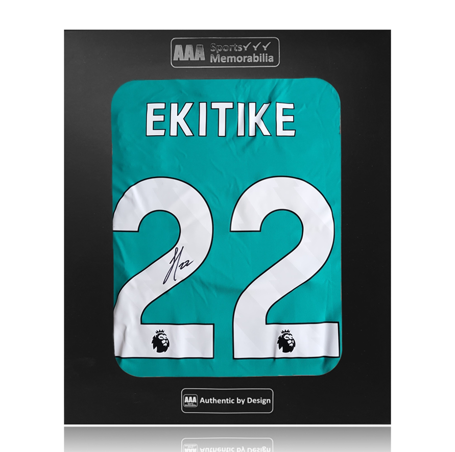 Hugo Ekitike Hand Signed Liverpool 2025-26 3rd Shirt in AAA Gift Box