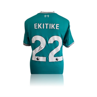 Hugo Ekitike Hand Signed Liverpool 2025-26 3rd Shirt in AAA Gift Box