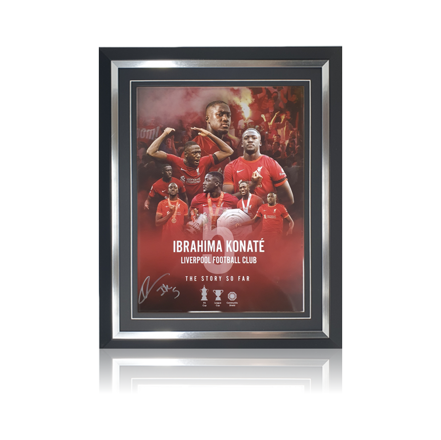 Ibrahima Konaté Hand Signed 12" X 16" Montage in Classic Frame