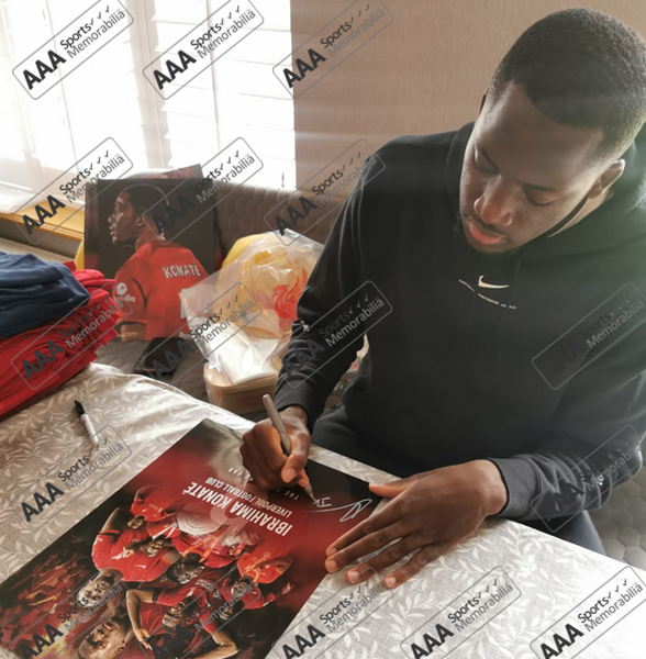 Ibrahima Konaté Hand Signed 12" X 16" Montage AAA Sports Memorabilia