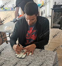 David James Hand Signed BLACK Umbro Goalkeepers Glove.