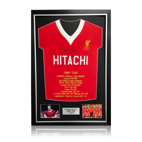 Jimmy Case Hand Signed Honours Shirt in Deluxe Classic Frame