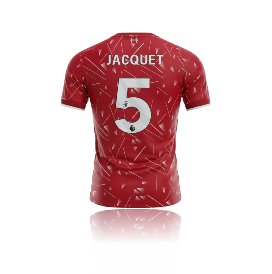 Jeremy Jacquet Hand Signed Liverpool 2026-27 Home Shirt in AAA Gift Box