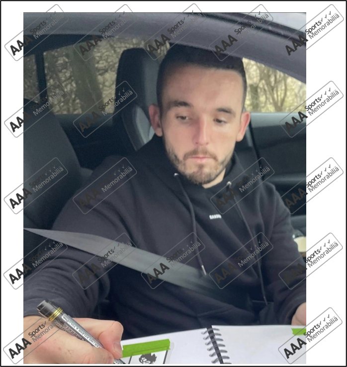 John McGinn Hand Signed Aston Villa 2025-26 Home Shirt in AAA Gift Box