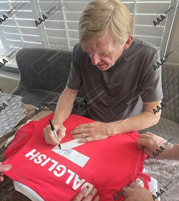 Kenny Dalglish Hand Signed 1979 Liverpool FC #7 Home Shirt In AAA Gift Box