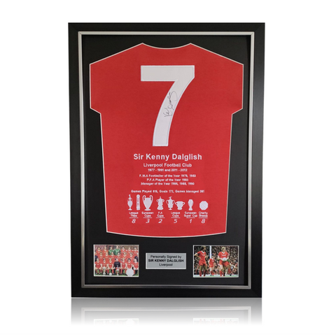 Kenny Dalglish Hand Signed ‘2022 Honours ’ Presentation in Deluxe Classic Frame