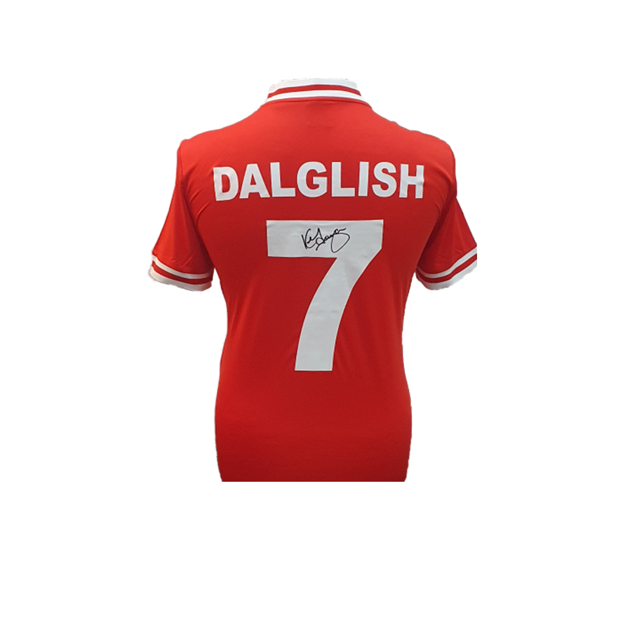 Kenny Dalglish Hand Signed #7 1982-83 Liverpool FC Home Shirt In