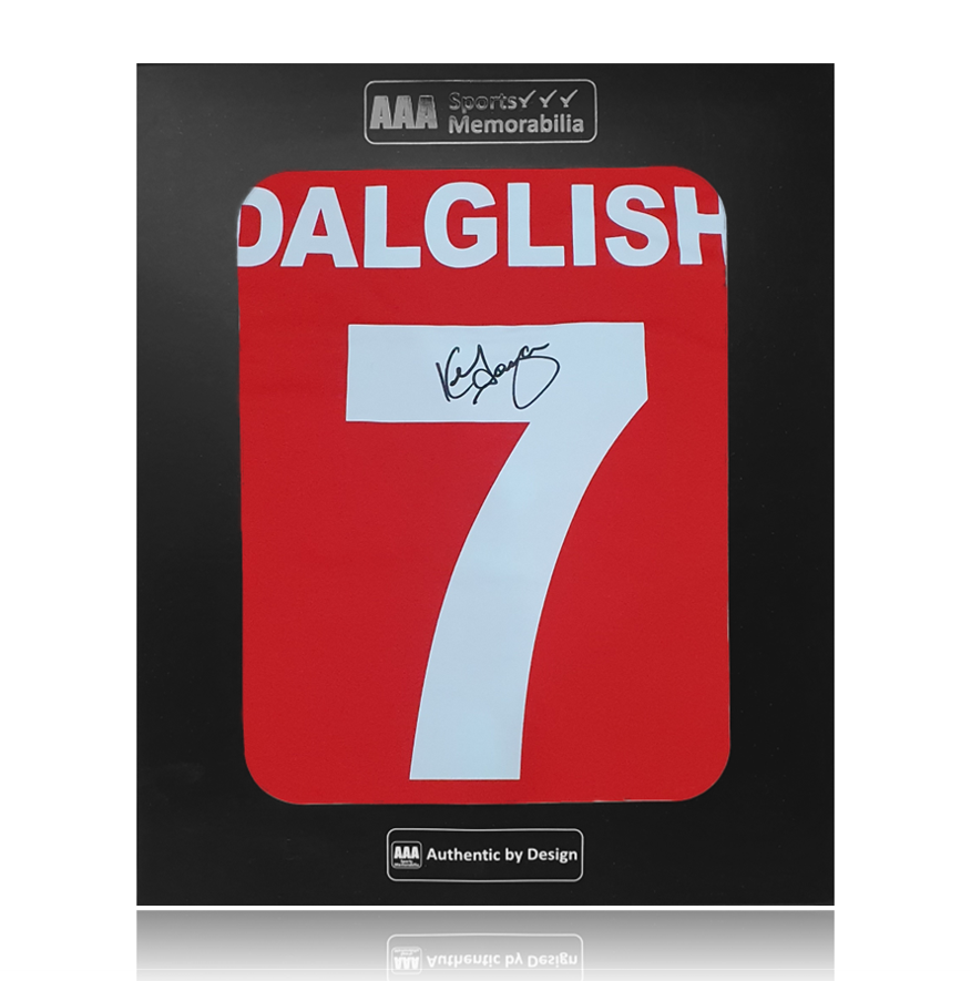 Kenny Dalglish Hand Signed #7 1982-83 Liverpool FC Home Shirt In AAA Gift Box
