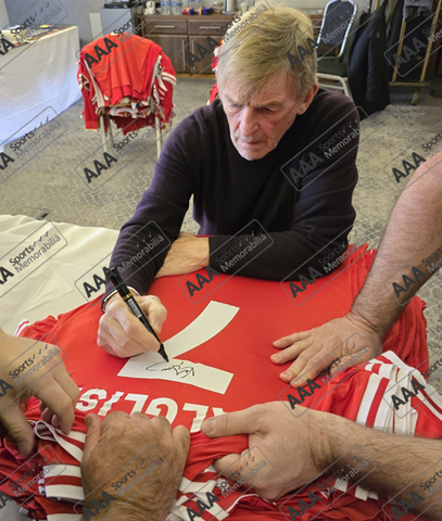 Kenny Dalglish Hand Signed #7 1982-83 Liverpool FC Home Shirt In Deluxe Classic Frame