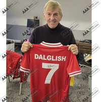 Kenny Dalglish Hand Signed #7 1982-83 Liverpool FC Home Shirt In Deluxe Classic Frame