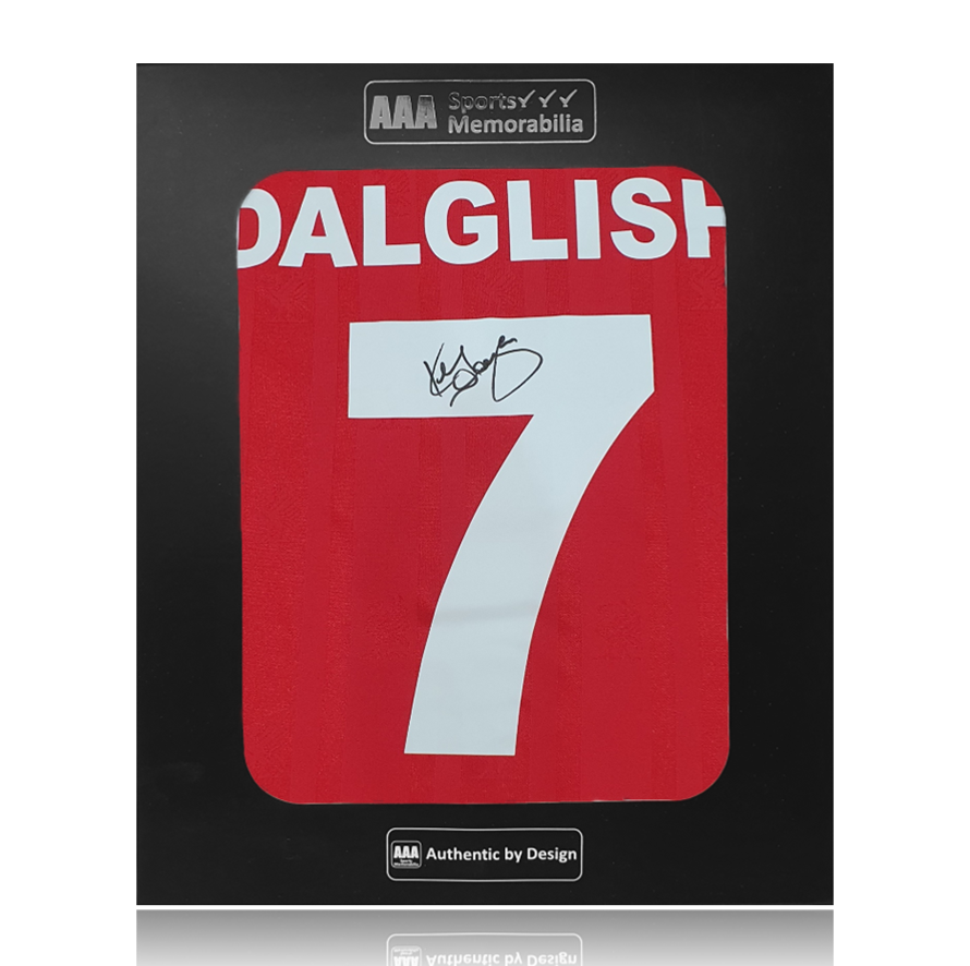 Kenny Dalglish Hand Signed #7 1985-86 Liverpool FC Home Shirt In AAA Gift Box