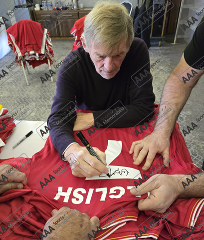 Kenny Dalglish Hand Signed #7 1985-86 Liverpool FC Home Shirt In Deluxe Classic Frame