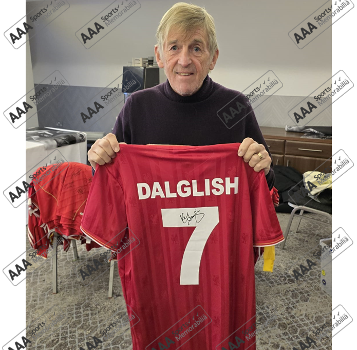 Kenny Dalglish Hand Signed #7 1985-86 Liverpool FC Home Shirt In