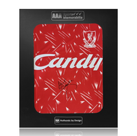 Kenny Dalglish Hand Signed 1989 Liverpool FC Home Shirt in AAA Gift Box
