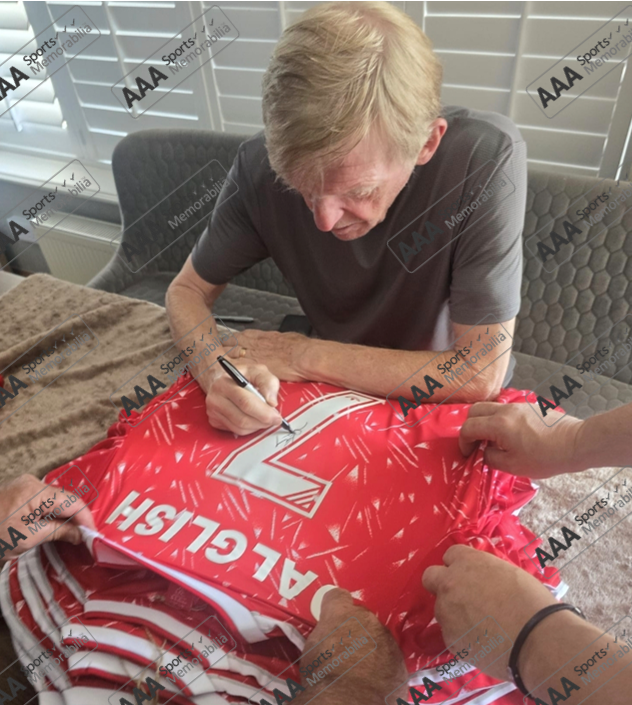 Kenny Dalglish Hand Signed 1989 Liverpool FC #7 Home Shirt in AAA Gift Box