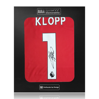 Jurgen Klopp Hand Signed Liverpool 2023-24 Home Shirt in AAA Gift Box
