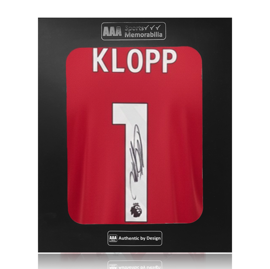 Jurgen Klopp Hand Signed Liverpool 2025-26 Home Shirt in AAA Gift Box