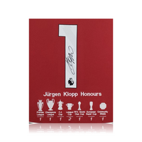 Jurgen Klopp LIMITED EDITION Hand Signed 23-24 Liverpool 'DANKE JURGEN' Home Shirt with EMBROIDERD Honours in Deluxe Classic Frame