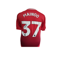 Kobbie Mainoo Hand Signed Manchester United 2024-25 Home Shirt in AAA Gift Box