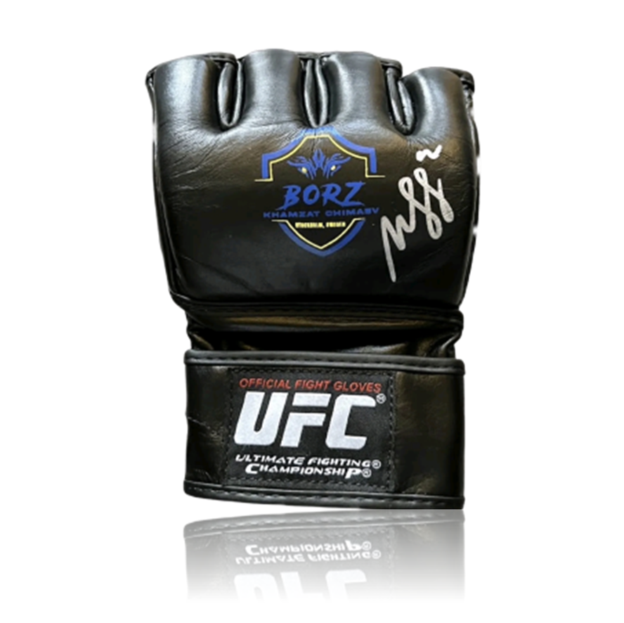 KHAMZAT BORZ CHIMAEV Autographed Black UFC Fight Glove PSA Signed AUTO MMA (A KHAMZAT BORZ CHIMAEV Autographed Black UFC Fight Glove PSA Signed AUTO MMA (A