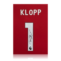 Jurgen Klopp Hand Signed Liverpool 2023-24 Home Shirt in Deluxe Classic Frame