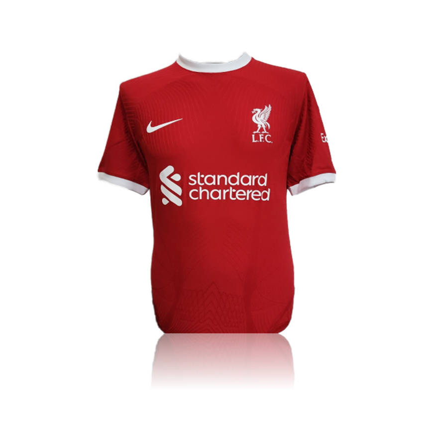 Darwin Nunez Hand Signed Liverpool 2023-24 Home Shirt in AAA Gift Box