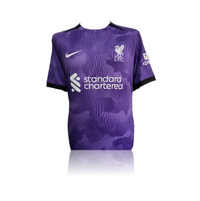 Dominik Szoboszlai Hand Signed Liverpool 2023-24 3rd Shirt in AAA Gift Box