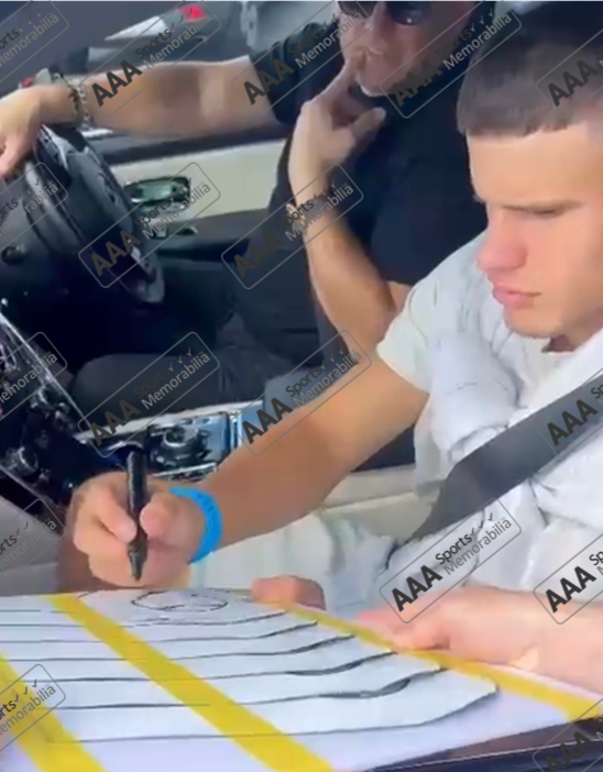 Milos Kerkez Hand Signed Liverpool 2025-26 Home Shirt in AAA Gift Box