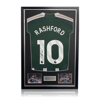 Marcus Rashford Hand Signed Manchester United 2023-24 Away Shirt in Deluxe Classic Frame