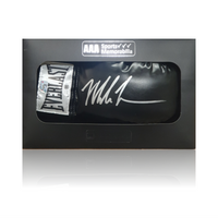 Mike Tyson Hand Signed Black Everlast Glove In AAA Gift Box