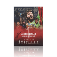 Alisson Becker Hand Signed 12" x16" Montage In Classic Frame.